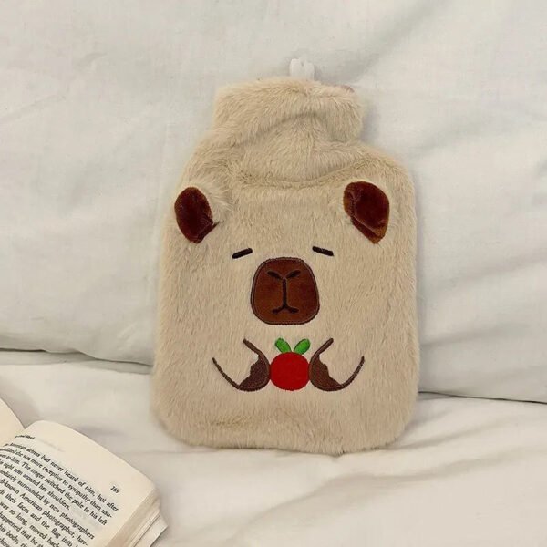 fruit capybara and puppy hot water bag Beige Capybara